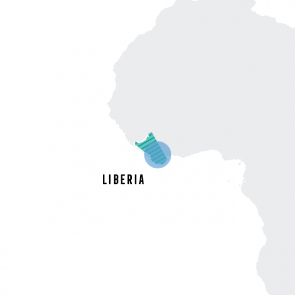 outline map of Liberia