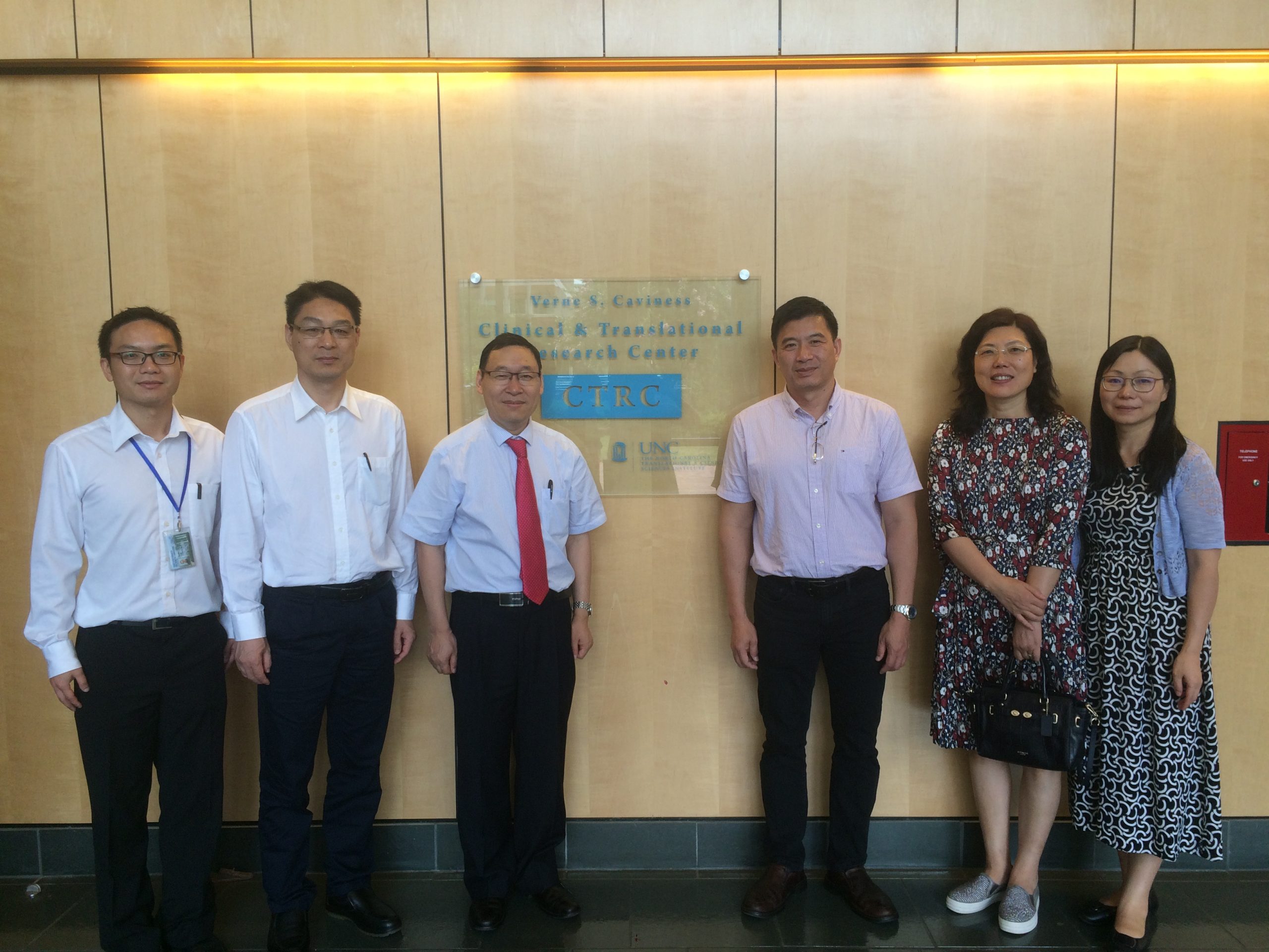 UNC Project China Trainees visit Chapel Hill's Clinical and Translational Research Center